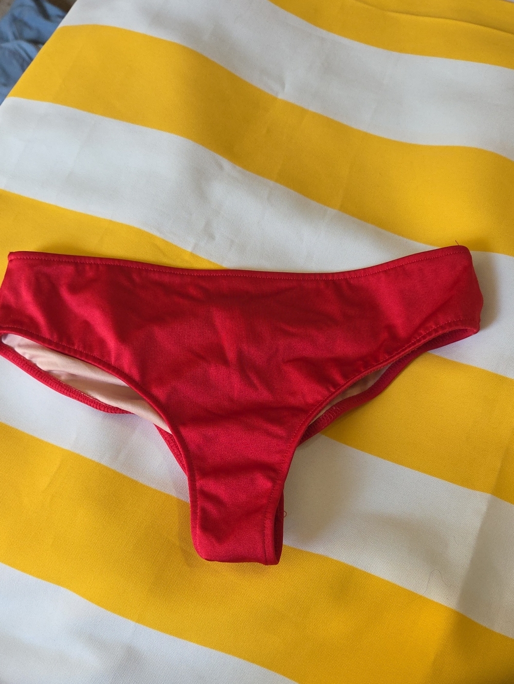 Red Bikini Bottom - Classic Women's Swim Brief